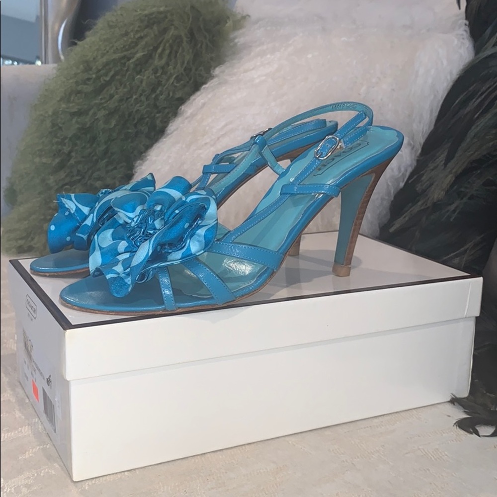 Coach Turquoise Sandals